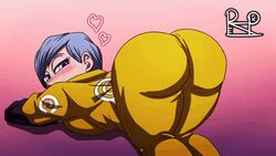 1girls all_fours animated artist_request ass ass_focus ass_shake blue_eyes blue_hair blush bodysuit bouncing_ass bouncing_butt bulma_briefs dragon_ball dragon_ball_super_super_hero dragon_ball_z female female_only from_behind jiggle large_ass large_breasts looking_at_viewer milf short_hair shounen_jump solo solo_female thighs uncensored rating:Questionable score:194 user:HentaiHaremKing