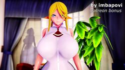 1girls 3d animated areolae between_breasts big_breasts blue_eyes bouncing_breasts breast_expansion breasts button_down_shirt button_gap buttons centaur centauress centorea_shianus cleavage enormous_breasts erect_nipples exposed_breasts female female_only flashing_breasts giant_breasts gigantic_breasts hands_on_breasts hands_on_own_breasts huge_breasts humanoid hyper hyper_breasts imbapovi inflation lactation large_breasts massive_breasts milk monster monster_girl monster_musume_no_iru_nichijou nipples paizuri paizuri_with_gigantic_breasts ponytail sleeveless_shirt sloshing_breasts solo solo_female sound tagme video yellow_hair rating:Questionable score:324 user:Dragonballgt9999