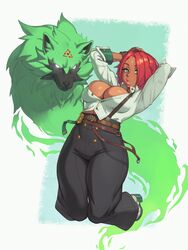 1girls 2022 arc_system_works blue_eyes breasts cleavage clothed clothed_female dark-skinned_female dark_skin female giovanna_(guilty_gear) guilty_gear guilty_gear_strive hips huge_breasts looking_at_viewer red_hair rizdraws short_hair simple_background slim_waist thick_lips thick_thighs thighs wide_hips rating:Questionable score:209 user:ZetaReborn