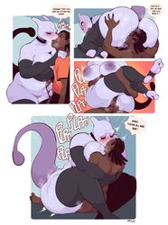 anthro_penetrated areola armwear ass big_breasts big_butt black_body black_skin blush breasts clothing cunnilingus dark-skinned_male dark_body dark_skin dreadlocks exposed_torso face_in_pussy facesitting female female_mewtwo female_penetrated genitals hi_res huge_breasts human human_on_anthro human_penetrating human_penetrating_anthro interspecies kissing legendary_pokémon leggings legwear male male/female male_penetrating male_penetrating_female mammal mewtwo neckwear nintendo nude oral penetration pokémon_(species) pokemon pussy roly sex tongue tongue_out vaginal_penetration video_games rating:Explicit score:295 user:bot