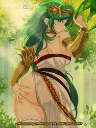 1girls ass ass_focus ass_grab ass_squeeze bluethebone breasts busty butt_focus butt_grab butt_squeeze clothed clothed_female english_text female female_only forest grabbing grabbing_own_ass green_hair horny kid_icarus kid_icarus_uprising long_hair looking_back looking_back_at_viewer nintendo palutena retro_artstyle solo solo_female squeezing_ass squeezing_butt thick_thighs thighhighs thighs voluptuous rating:Explicit score:148 user:Crunchthefun