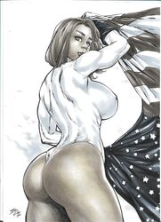 1girls big_ass big_breasts dc_comics ed_benes_studio iago_maia justice_league karen_starr kryptonian leotard one-piece_suit pink_legwear power_girl short_hair skimpy_costume tagme thong_leotard voluptuous rating:Explicit score:42 user:Dragon98