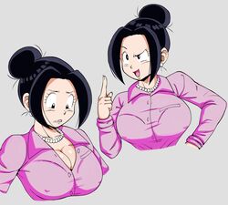 1girls breasts chichi cleavage clothing dragon_ball dragon_ball_z female female_only huge_breasts human light-skinned_female light_skin lipstick milf pseudocel shounen_jump solo solo_female rating:Explicit score:166 user:Duncan33303