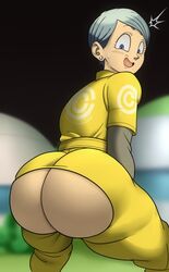 1girls ass big_ass big_butt blue_eyes blue_hair bubble_ass bubble_butt bulma_briefs butt dat_ass detnox dragon_ball dragon_ball_super dragon_ball_super_super_hero dragon_ball_z fat_ass female female_only huge_ass large_ass looking_at_viewer looking_back mature_female milf solo solo_female thick thick_ass voluptuous rating:Explicit score:438 user:dedc23