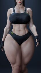 1girls 3d 3d_(artwork) 4k abs absurd_res adidas alternate_hairstyle asian asian_female athletic athletic_female big_breasts black_gloves blender blender_(software) breasts brown_hair capcom chun-li clothed clothed_female clothing cpt-flapjack female female_only fingerless_gloves fit fit_female fully_clothed gloves hi_res hourglass_figure human human_only large_breasts light-skinned_female light_skin lipstick long_hair makeup mma_gloves muscle muscle_tone muscles muscular muscular_female navel pear_shaped pear_shaped_female red_lips red_lipstick shorts solo sports_bra standing stomach street_fighter thick_thighs thin_waist toned toned_female uncensored wide_hips workout_clothes rating:Safe score:306 user:justausername