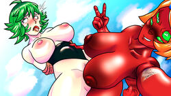 1futa 1girls areolae ben_10 big_breasts breasts crossover dialogue dinotits duo eastern_and_western_character erection female four_arms fourarms futa_on_female futanari green_hair gwen_tennyson human humanoid humanoid_penis light-skinned_female light_skin nipples nude one-punch_man orange_hair self_upload selfie sex smug tatsumaki text vaginal_penetration rating:Explicit score:18 user:dinotiddies