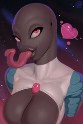 1girls alien alien_girl alien_humanoid alien_only bald_female big_breasts classic_alien female female_only grey_skin lips long_tongue neozoa nz_naughty pale-skinned_female sci-fi science_fiction spacesuit rating:Questionable score:111 user:axelcreep