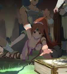 1girls 4boys absurdres arm_grab arms_behind_back bandit bandit_(fire_emblem) bare_legs bdsm blush bondage book breasts brown_eyes brown_hair captured captured_heroine cleavage clenched_teeth cloak crying crying_with_eyes_open defeated dress earrings eudetenis exposed_breasts female female_focus femsub fire_emblem fire_emblem:_mystery_of_the_emblem fire_emblem:_shadow_dragon_and_the_blade_of_light game-over hair_ornament hairband held_down highres hood imminent_gangbang imminent_rape kneeling large_breasts leash leg_grab legs linde_(fire_emblem) long_hair magic_book male maledom multiple_boys nintendo nipples one_breast_out outdoors ponytail rape reaching reaching_out restrained ripped_clothing rope sandals scared struggling tears teeth the_goblin torn_clothes very_long_hair weapon rating:Explicit score:346 user:kris923