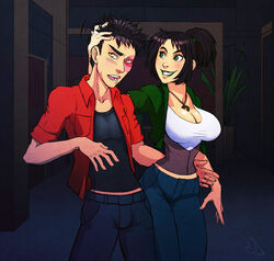 1boy 1girls alternate_outfit alternate_universe arm_around_waist artist_signature asian asian_female asian_male avatar_the_last_airbender basedesire big_breasts blush burn_scar busty casual_clothes cleavage clothed clothed_female clothed_male clothes clothing couple cute earth_kingdom fire_nation flirting fully_clothed green_eyes green_lipstick happy hourglass_figure huge_breasts jacket jeans jin_(avatar) large_breasts looking_at_partner modern_au modern_setting necklace necklace_between_breasts no_bra open_jacket plant ponytail scar smile t-shirt teasing thighs thin_waist toying toying_partner wholesome wide_hips yellow_eyes zuko rating:Safe score:47 user:heYpetah