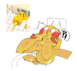 anthro female male_pikachu_(lore) nintendo o_o penetration photo_reference pikachu pokémon_(species) pokemon sleepysous solo thick_thighs usb vaginal_penetration video_games yellow_body rating:Explicit score:98 user:bot