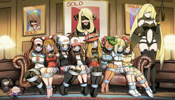 12girls 6+girls 9girls arms_behind_back arms_tied_behind_back astolfo_(fate) auction aura_(pokémon) ball_gag barefoot blindfold blonde_hair blue_hair bondage bound bound_ankles bound_arms bound_legs bow_in_hair breasts brown_hair cintia_(pokémon) collar couch cynthia_(pokemon) dawn_(pokemon) dominatrix double_bun eudetenis female female_only femdom femsub flogger flower_in_hair gag gagged gloria_(pokemon) green_hair gym_leader hat hilda_(pokemon) holding_whip human legs_together leotard lillie_(pokemon) long_hair lusamine_(pokemon) mallow_(pokemon) may_(pokemon) may_(pokemon_oras) maya_(pokémon) medium_breasts mother_and_daughter multiple_girls multiple_subs nintendo no_shoes pale_skin pokémon pokemon pokemon_bw pokemon_bw2 pokemon_dppt pokemon_oras pokemon_sm pokemon_ss pokemon_xy ponytail restrained rope_bondage rosa_(pokemon) selene_(pokemon) serena_(pokemon) sitting sitting_on_couch skyla_(pokemon) slave slave_auction slave_market small_breasts smiling socks standing submissive_female tape_bondage tape_gag taped_ankles taped_legs taped_mouth tied_up whip rating:Explicit score:412 user:guast