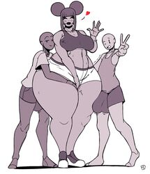 1girls 2022 2boys big_breasts bottom_heavy breasts bulge closed_eyes double_bun female fiffer height_difference hips huge_ass huge_thighs jenny_(fiffer) male penis penis_bulge simple_background thick_thighs thighs white_background wide_hips rating:Questionable score:94 user:Rapattack12