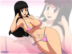 1girls asian_female bikini black_eyes black_hair chichi dragon_ball dragon_ball_z huge_breasts layerth looking_at_viewer milf shounen_jump thick_thighs voluptuous rating:Questionable score:46 user:TheKindHaremMaster