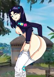 ass big_ass breasts fortnite fortnite:_battle_royale looking_at_partner sideboob sondrykle taking_clothes_off zoe_clash_(fortnite) rating:Explicit score:27 user:LovelyLove01