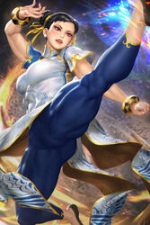 1girls big_breasts breasts cameltoe capcom chun-li female female_only large_breasts muscles muscular muscular_female neoartcore solo street_fighter street_fighter_6 thick_thighs tight_pants tights rating:Safe score:104 user:Crcole331