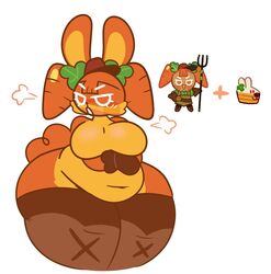 1girls animal anthro arms_crossed belly big_belly big_breasts breasts bunny bunny_ears bunny_tail carrot carrot_cookie chubby cookie_run crossed_arms curves curvy curvy_body curvy_female curvy_figure curvy_hips embarrassed enormous_ass enormous_thighs featureless_breasts female female_only flowsynchronomy fur furrification furry hat huge_thighs looking_away massive_thighs mostly_nude navel no_nipples orange_eyes orange_fur overweight overweight_female plus_size round_ass sexually_suggestive simple_background solo thick thick_legs thick_thighs thighhighs white_background wide_hips wide_thighs rating:Questionable score:48 user:StacerTurner