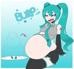 1girls bbw belly big_belly birthday birthday_cake bloated_belly blue_eyes blue_hair breasts burp burping chubby eatmorecake fat female female_only hatsune_miku huge_belly light-skinned_female light_skin long_hair nyanilla_ overweight sitting solo solo_female stuffed vocaloid rating:Explicit score:81 user:degen444