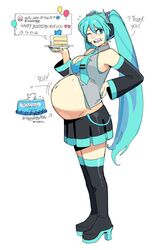 1girls bbw belly big_belly birthday blue_eyes blue_hair breasts chubby clothing english_text fat female female_only hatsune_miku huge_belly lewdlemage light-skinned_female light_skin long_hair obese standing stuffed stuffed_belly text vocaloid rating:Explicit score:88 user:degen444