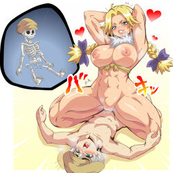 1boy 1girls abs armpits aroused balls_deep big_breasts blonde_female blonde_hair blush braided_twintails breasts broken_pelvis cowgirl_position curvaceous curvy death_by_snoo_snoo death_knight dick_sucking_lips dr.stone excited female female_on_top femdom green_eyes hanada_nikki hat hetero huge_breasts large_breasts larger_female lewdamone light-skinned_female light-skinned_male light_skin male male/female male_on_bottom muscles muscular muscular_female naughty_face nikki_(dr.stone) nipples nude open_mouth riding_penis rough_sex saionji_ukyo seductive_look seductive_smile sex short_hair sideways size_difference skeleton smaller_male smile snu-snu snu_snu steamy_breath stomach_bulge straddling straight sweat thick_thighs thighs twintails vaginal vaginal_penetration voluptuous voluptuous_female white_hair wide_hips rating:Explicit score:476 user:Who1Am