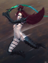 1girls armored_boots armored_gloves bikini bikini_bottom bikini_top black_bikini black_eyes black_gloves black_legwear black_sclera dark_eldar drukhari female female_only gloves hi_res high_heels khantian lelith_hesperax long_gloves ponytail red_hair red_pupils solo symbol-shaped_pupils thigh_boots unconvincing_armor warhammer_(franchise) warhammer_40k whip wych wych_(warhammer_40k) wych_succubi rating:Questionable score:60 user:Anton255