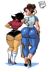 2girls asian asian_female ass big_ass billy-rx bubble_ass bubble_butt capcom chun-li female female_only huge_ass human human_only light-skinned_female light_skin original sayuri_(billy-rx) street_fighter street_fighter_6 thick_ass thick_thighs yellow-skinned_asian rating:Questionable score:55 user:mxfix_mxbbin