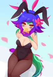 ayatori bunny_ears bunnysuit league_of_legends neeko pantyhose tail tights rating:Questionable score:52 user:MoeMoeMoe