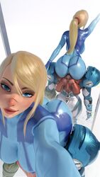 1girls ass ass_focus big_breasts bimbo blonde_hair blue_eyes bodypaint bottom_heavy bubble_ass bubble_butt dat_ass female female_only fully_clothed hourglass_figure huge_ass light-skinned_female long_hair looking_at_viewer metroid narrowed_eyes nintendo painted_clothes plump_lips ponytail popogori samus_aran seductive seductive_eyes seductive_look seductive_smile selfie solo voluptuous zero_suit zero_suit_samus rating:Questionable score:579 user:justausername