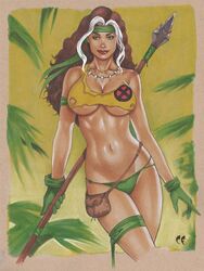 1girls anna_marie chris_foulkes curvaceous curvy curvy_body curvy_female curvy_figure female female_only hourglass_figure light-skinned_female light_skin marvel marvel_comics rogue_(x-men) savage_land solo solo_female straight_hair tagme voluptuous x-men rating:Explicit score:40 user:randomaccount0897