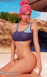 3d beach bikini bikini_top bottomless darkbahamuth fortnite ocean_(fortnite) pinup topwear rating:Explicit score:66 user:Darkbahamuth