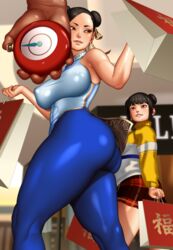 2girls big_breasts bubble_ass bubble_butt chun-li li-fen shiory street_fighter street_fighter_6 time_stop wide_hips wide_thighs rating:Explicit score:89 user:Who1Am