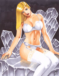 1girls blonde_hair blue_eyes bra chris_foulkes curvaceous curvy curvy_female curvy_figure dc dc_comics female garter_belt hourglass_figure kara_danvers kara_zor-el lingerie medium_breasts solo solo_female stockings supergirl superheroine tagme thong voluptuous white_lingerie white_stockings rating:Explicit score:13 user:randomaccount0897