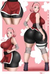 1girls alternate_ass_size alternate_breast_size ass big_ass big_breasts big_butt bike_shorts breasts clothed clothed_female clothing english_text eye_contact female female_only fully_clothed grabbing_own_breast huge_ass light-skinned_female light_skin looking_at_viewer naruto naruto_(series) pink_hair pinup sakura_haruno short_hair shorts solo solo_focus spandex_shorts standing text thick_thighs vn_simp wide_hips rating:Questionable score:322 user:Thebuki