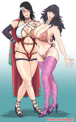 2girls aged_up arm_warmers armwear bare_legs belt big_breasts bikini bikini_bottom bikini_top bimbo black_eyes black_hair blue_eyes blue_hair boruto:_naruto_next_generations busty cape cleavage clothed clothing curvaceous curvy curvy_female curvy_figure duo duo_focus facepaint facial_markings feet female female_focus female_only footwear forehead_protector glasses hand_on_hip headband heels high_heels highres inner_sideboob large_breasts legwear light-skinned_female light_skin lingerie lips lipstick long_hair looking_at_viewer makeup medium_hair naruto naruto_(series) painted_nails pale-skinned_female pale_skin panties partially_clothed pink_lips pink_lipstick pinup pose posing purple_bikini purple_legwear purple_nail_polish purple_nails purple_panties raikage_art red_nail_polish red_nails red_panties revealing_clothes sandals sarada_uchiha shoulder_length_hair shounen_jump sideboob skimpy skimpy_clothes standing stockings teenager thighhighs uzumaki_himawari voluptuous wide_hips rating:Questionable score:352 user:DarkEliteRider