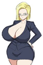 1girls alternate_version_available android_18 blonde blonde_hair blonde_hair_female blue_eyes blue_eyes_female cameltoe cleavage curvy dragon_ball erect_nipples female gigantic_breasts glasses huge_areolae huge_ass momiji_(artist) puffy_nipples short_hair short_hair_female sketch thick_lips voluptuous wide_hips yellow_hair rating:Explicit score:112 user:FunckoPop