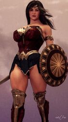 1girls 3d cga3d cosplay crossover curvaceous curvy curvy_female curvy_figure dc dc_comics elizabeth_olsen erotichris female female_only fully_clothed fusion fusion_character looking_at_viewer marvel marvel_comics olive_skin scarlet_witch solo thick_thighs thighs voluptuous voluptuous_female wanda_maximoff wonder_woman wonder_woman_(cosplay) wonder_woman_(series) rating:Safe score:84 user:WatchTheLanguage