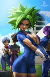 2boys 2girls alien armor background background_characters big_breasts black_hair blue_eyes blue_hair bodysuit braless breasts bulma_briefs busty cabba cameltoe cleavage clothing crate dragon_ball dragon_ball_super ear_piercing earrings elitenappa female female_focus female_saiyan fusion green_hair hit_(dragon_ball) huge_breasts human jeans kefla legendary_super_saiyan looking_at_another looking_at_viewer looking_back male nipple_bulge nipples nipples_visible_through_clothing no_bra outside pants piercing purple_skin realistic red_eyes saiyan saiyan_armor sash scarf shirt skin_tight stretchy_clothing super_saiyan super_saiyan_2 tease teasing thick_thighs tight_clothing tomboy wide_hips rating:Questionable score:376 user:Rex_Hollins