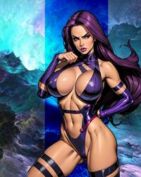 ai_generated ass big_ass big_breasts breasts cleavage female marvel marvel_comics nerdddemon psylocke purple_eyes purple_hair stable_diffusion wide_hips x-men rating:Explicit score:29 user:Crcole331