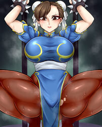 1girls beruzumi-m big_breasts breasts busty capcom chinese_clothes chun-li curvaceous curvy curvy_body curvy_female curvy_figure enormous_breasts female female_focus female_only hair_buns hairbuns huge_breasts large_breasts pantyhose solo solo_female solo_focus squatting street_fighter sweat thick_thighs thighs torn_pantyhose voluptuous rating:Explicit score:54 user:Rancegropor