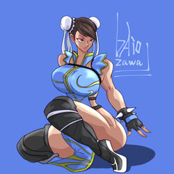 alternate_breast_size alternate_costume chun-li huge_breasts official_alternate_costume street_fighter street_fighter_v thick_thighs thighhighs tight_clothing rating:Explicit score:16 user:Potisia