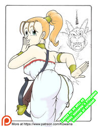  armlet ass ass_focus bracelet chrono_trigger crossbow kowaina.scary marle_(chrono_trigger) necklace orange_hair  rating:questionable score: user:kowaina