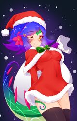 ayatori christmas christmas_outfit league_of_legends neeko tail xmas yellow_eyes rating:Explicit score:49 user:MoeMoeMoe