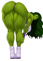 1girls anus_peek ass bending_over bent_over big_ass big_breasts big_butt boots cameltoe cyberboi dat_ass eye_contact female female_only fingerless_gloves gloves green_eyes green_hair green_skin huge_ass huge_breasts huge_butt hulk_(series) large_breasts legs leotard long_hair looking_at_viewer looking_back marvel marvel_comics muscles muscular muscular_female muscular_legs muscular_thighs rear_view she-hulk showing_off showing_off_ass solo solo_female superheroine thick_legs thick_thighs thighs thunder_thighs tongue tongue_out white_background wink winking winking_at_viewer rating:Explicit score:656 user:Thebuki