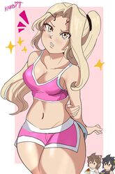 blonde_female blonde_hair cleavage dark_pit hartman_hips karbuitt kid_icarus nintendo pit_(kid_icarus) ponytail thick_thighs video_game video_game_character video_games viridi yellow_eyes rating:Questionable score:125 user:RatherNotSay