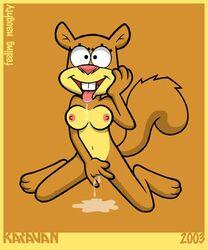  2003 female fingering karavan masturbation nude pussy sandy_cheeks solo spongebob_squarepants straight_hair  rating:explicit score: user:bot