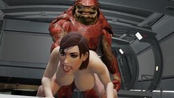 1boy 1girls 3d anal anal_insertion anal_sex commander_shepard femshep human interspecies krogan mass_effect mass_effect_3 masterbeta red_hair urdnot_wrex rating:Explicit score:15 user:MasterBeta