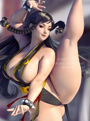 alternate_costume artnip big_breasts black_hair breasts brown_eyes cameltoe capcom chinese_clothes chun-li cleavage leg_up splits street_fighter street_fighter_v tagme thick_thighs thighs vertical_splits rating:Explicit score:142 user:Crcole331