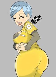 1girls ass big_ass big_breasts bulma_briefs cleavage dragon_ball dragon_ball_super dragon_ball_super_super_hero female female_only light-skinned_female light_skin mendelartz rear_view solo solo_female solo_focus thick_thighs rating:Questionable score:63 user:Tronitrus