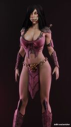 1girls 3d abs belly_button cleavage clothed clothing edenian female female_focus female_only fully_clothed loincloth looking_at_viewer mavixtious mileena monster_girl mortal_kombat mortal_kombat_x open_mouth pelvic_curtain short_hair simple_background simple_shading solo tarkatan rating:Safe score:188 user:heYpetah