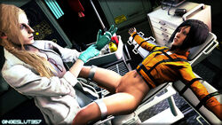 2girls 3d annette_birkin asian asian_female belly_button bottomless capcom crossover doctor exposed_pussy faith_connors genitals gingeslut357 gloves gyn_chair gynecological_chair gyno gyno_chair half-dressed hourglass_figure labcoat laboratory latex_gloves medical mirror's_edge nude_female_clothed_female operating_table putting_on_gloves resident_evil resident_evil_2 resident_evil_2_remake scared_expression stirrups strapped_down waist_down wide_hips xxxgingeslut357xxx rating:Explicit score:69 user:Bottomless69