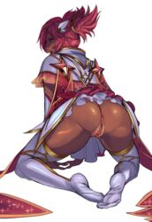 1girls 2022 ass brown_body clothed dark-skinned_female dark_skin hair_ornament kneeling league_of_legends league_of_legends:_wild_rift looking_at_viewer looking_back no_panties pink_hair presenting presenting_anus presenting_hindquarters presenting_pussy pussy pussy_juice red_hair short_hair skinky sleinyeswownc small_breasts socks solo solo_female solo_focus star_guardian_series star_guardian_taliyah tagme taliyah rating:Explicit score:179 user:Totalcone